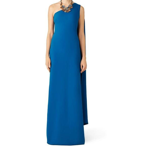 Slate & Willow Teal Daphne One Shoulder Gown in Size 4
